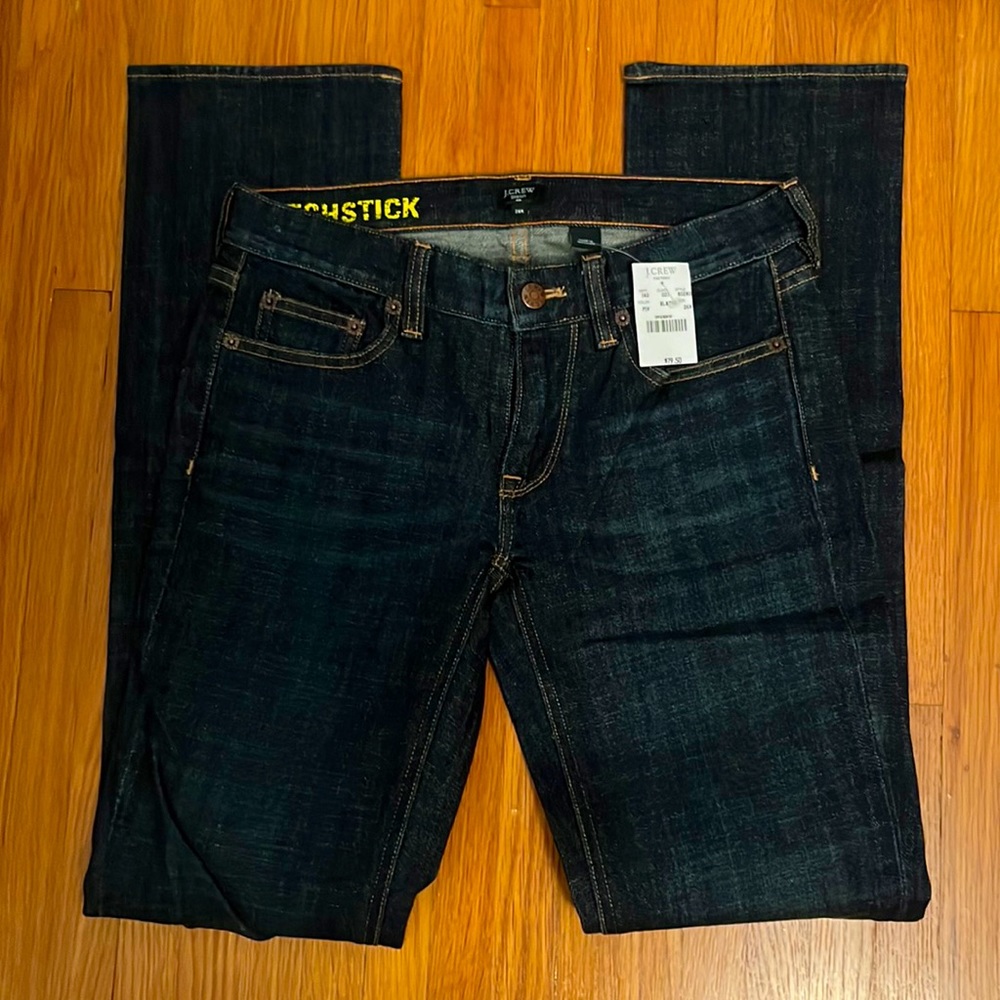 ✅ NWT J. CREW Matchstick Stretch Premium Denim Skinny Leg Blue Jeans Size 26R